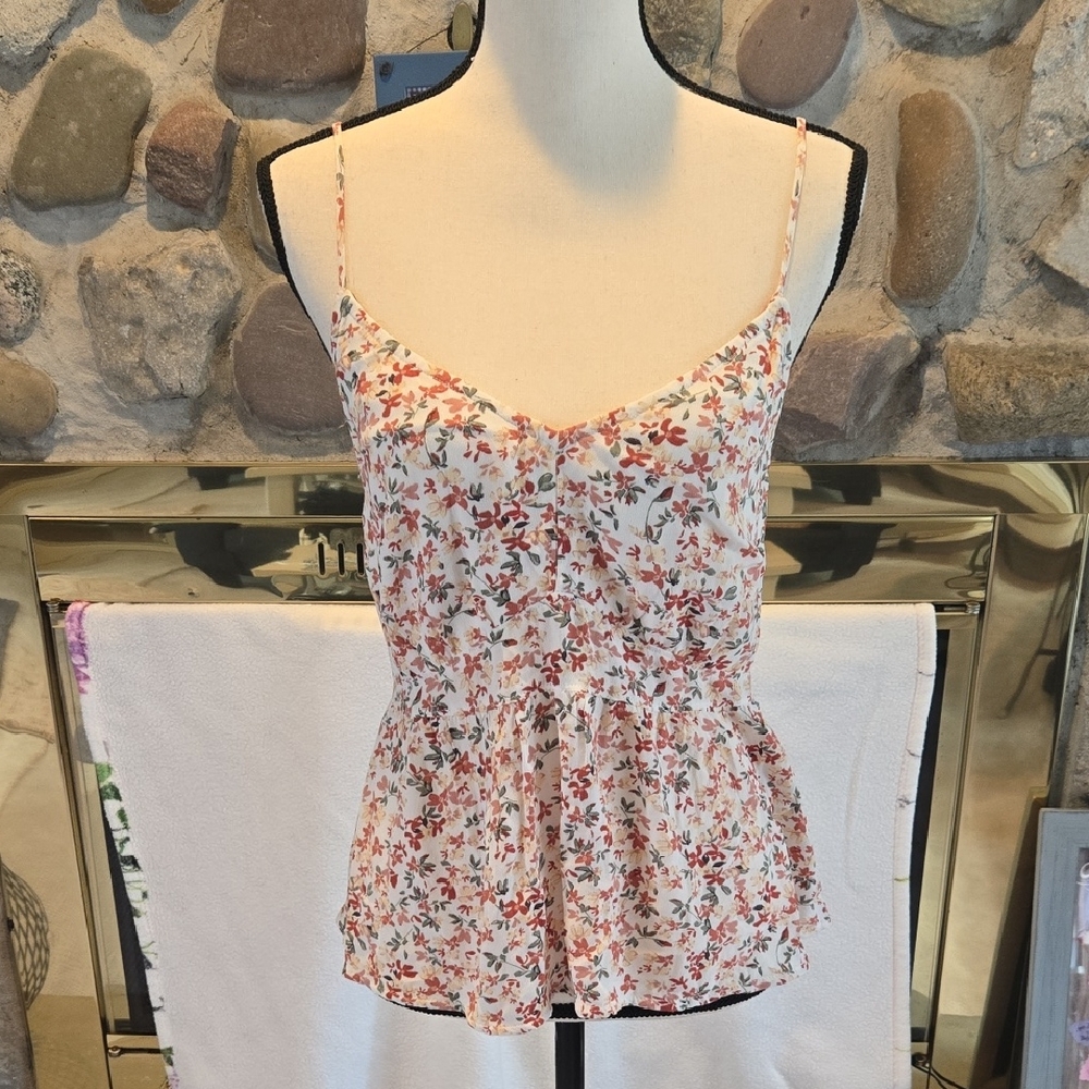 Abercrombie & Fitch Pink Floral Camisole